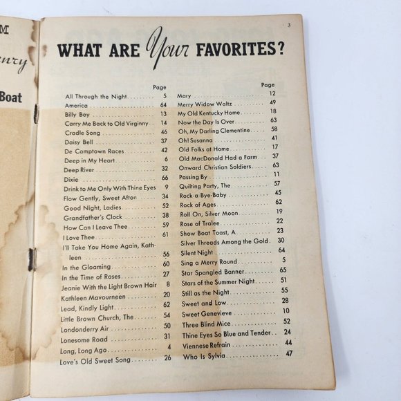 Vintage 1935 Songs of the‎ Showboat Song Book Sheet Music Maxwell House Coffee - Picture 7 of 12